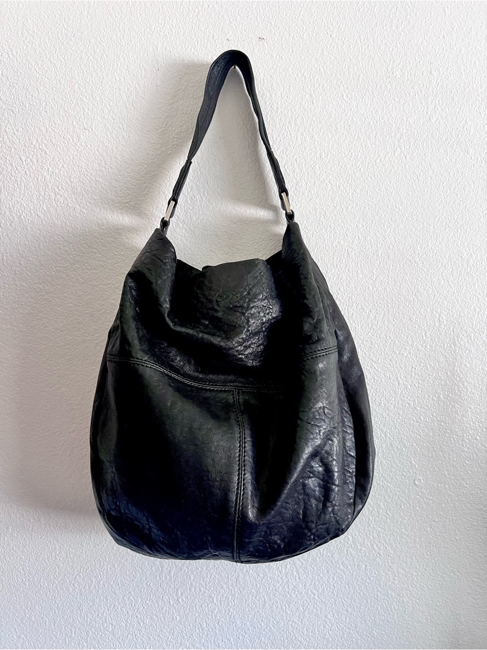 L.A.M.B. Black Leather Hobo Bag - Picture 8 of 15